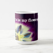 Zal je mijn bloemetjesmeisje zijn, Floral Mu? Koffiemok (Center)