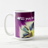 Zal je mijn bloemetjesmeisje zijn, Floral Mu? Koffiemok (Links)