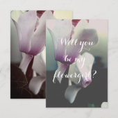 Zal je mijn bloemmeisje briefkaart zijn? (Voorkant / Achterkant)