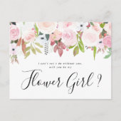 Zal je mijn blowermeisje zijn? uitnodiging briefkaart (Voorkant)