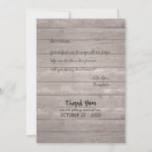 Zal je mijn Bridesmaid Chic Lace Sunflower Wood zi Kaart (Achterkant)