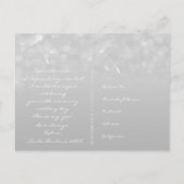 Zal je mijn Bridesmaid Dandelion Gray Silver zijn? Uitnodiging Briefkaart (Achterkant)