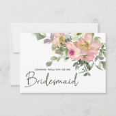 Zal je mijn Bridesmaid Eggshell en Blush zijn? (Voorkant)