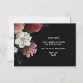 Zal je mijn Bridesmaid Elegant Burgundy Flowers zi (Achterkant)