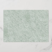 Zal je mijn Bridesmaid Eucalyptus Geometric zijn? Folie Uitnodiging (Achterkant)