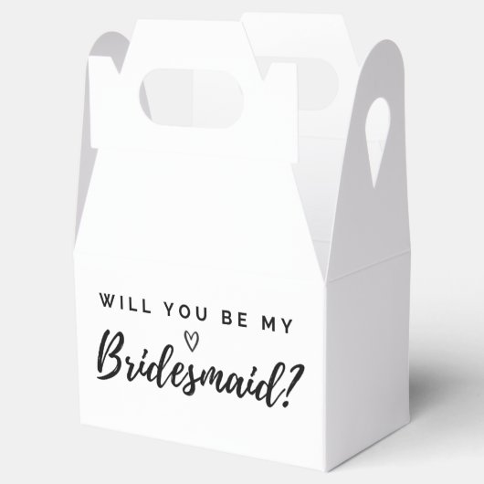 Zal je mijn Bridesmaid-feest zijn? Bedankdoosjes (Geopend)