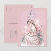 Zal je mijn Bridesmaid Floral zijn? Feestdagenkaart (Voorkant / Achterkant)