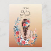 Zal je mijn Bridesmaid Floral zijn? Feestdagenkaart (Voorkant)