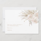 Zal je mijn Bridesmaid Floral zijn? Kaart (Achterkant)