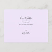 Zal je mijn Bridesmaid gewoon grappig zijn? Uitnodiging Briefkaart (Achterkant)