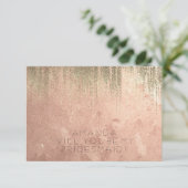 Zal je mijn Bridesmaid Golden Rain Copper Roos zij Kaart (Staand voorkant)