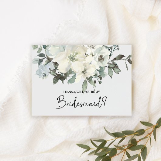 Zal je mijn Bridesmaid Ivory White Floral zijn?