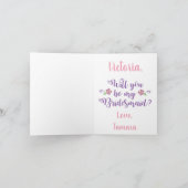 Zal je mijn Bridesmaid-kaart zijn? (Binnen)