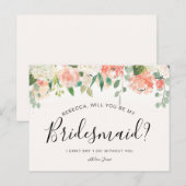 Zal je mijn Bridesmaid-kaart zijn? Briefkaart (Voorkant / Achterkant)