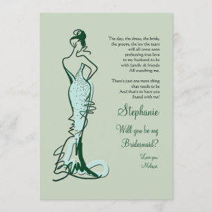 Zal je mijn Bridesmaid-kaarten zijn? Kaart