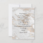 Zal je mijn Bridesmaid Marble White Pearl Ivory zi Kaart (Voorkant)