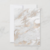 Zal je mijn Bridesmaid Marble White Pearl Ivory zi Kaart (Achterkant)