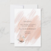 Zal je mijn Bridesmaid Modern Boho Roze zijn? (Achterkant)