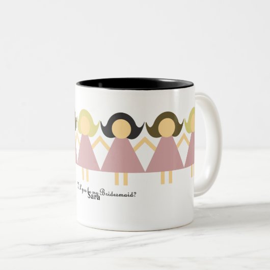 Zal je mijn Bridesmaid Mokken zijn? (Voorkant rechts)