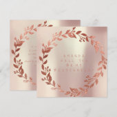 Zal je mijn Bridesmaid Pink Gold Champaign zijn? Kaart (Voorkant / Achterkant)