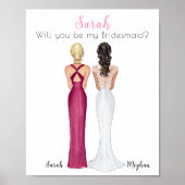 Zal je mijn Bridesmaid poster zijn? (Voorkant)