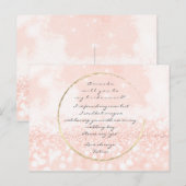 Zal je mijn Bridesmaid Roos zijn? Uitnodiging Briefkaart (Voorkant / Achterkant)