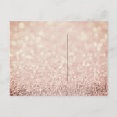 Zal je mijn Bridesmaid Sepia Roos Gold Glitter zij Uitnodiging Briefkaart (Achterkant)