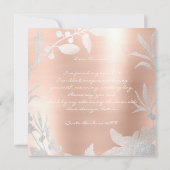 Zal je mijn Bridesmaid Silver Wreator Roos Roze zi Kaart (Achterkant)