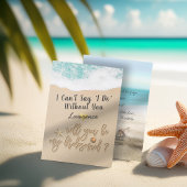 Zal je mijn Bridesmaid Summer Beach Starfish zijn? Kaart