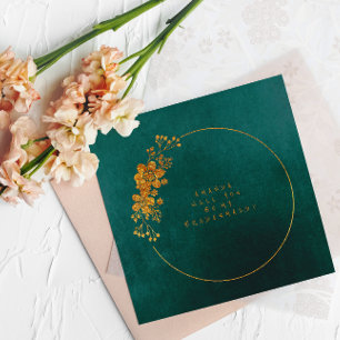 Zal je mijn Bridesmaid Tropical Green Velvet zijn? Kaart