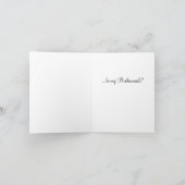 Zal je mijn Bridesmaid zijn? (Binnen)