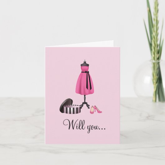 Zal je mijn Bridesmaid zijn? (Voorkant)