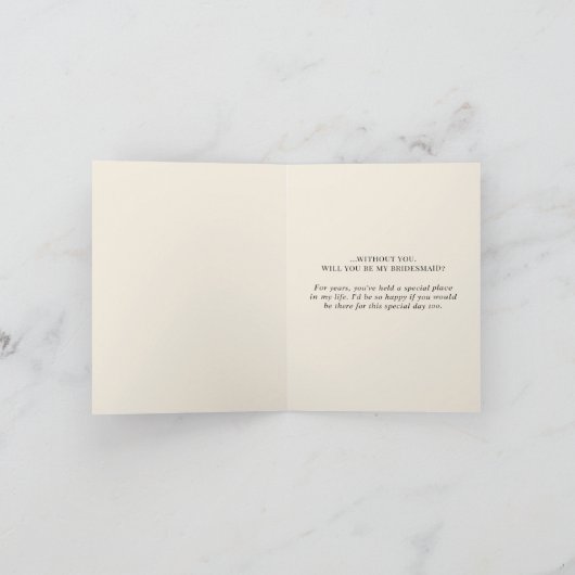 Zal je mijn Bridesmaid zijn? Aankondiging (Binnen)