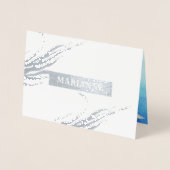 Zal je mijn Bridesmaid zijn? Beach Seaside Luxury Folie Kaarten (Voorkant)