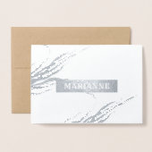 Zal je mijn Bridesmaid zijn? Beach Seaside Luxury Folie Kaarten (Voorkant met envelop)