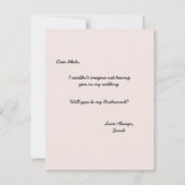 Zal je mijn Bridesmaid zijn? | Bridesmaid Card Kaart (Achterkant)