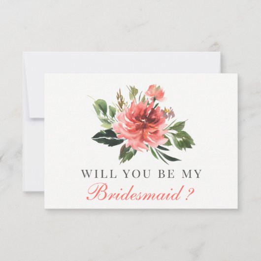 Zal je mijn Bridesmaid zijn? | Bridesmaid Card Kaart (Voorkant)