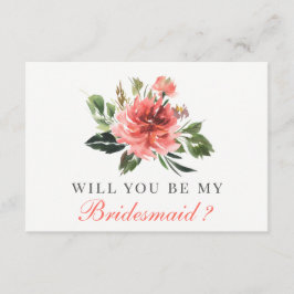 Zal je mijn Bridesmaid zijn? | Bridesmaid Card Kaart