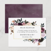 Zal je mijn Bridesmaid zijn? | Bridesmaid Card Kaart (Voorkant / Achterkant)