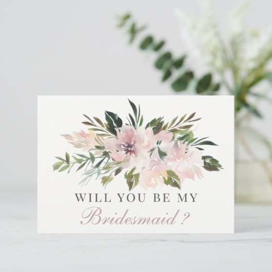 Zal je mijn Bridesmaid zijn? | Bridesmaid Card Kaart (Staand voorkant)