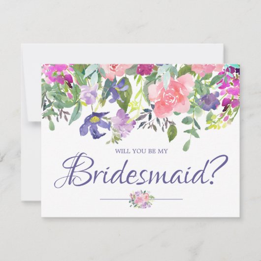 Zal je mijn Bridesmaid zijn? | Bridesmaid Card Kaart (Voorkant)
