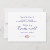 Zal je mijn Bridesmaid zijn? | Bridesmaid Card Kaart (Achterkant)