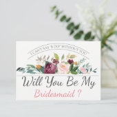 Zal je mijn Bridesmaid zijn? | Bridesmaid Card Kaart (Staand voorkant)