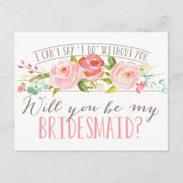 Zal je mijn Bridesmaid zijn? | Bridesmaid Kaart