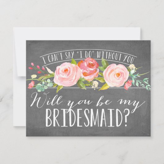 Zal je mijn Bridesmaid zijn? | Bridesmaid Kaart (Voorkant)