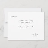 Zal je mijn Bridesmaid zijn? | Bridesmaid Kaart (Achterkant)