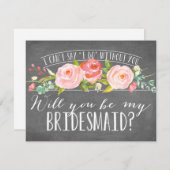 Zal je mijn Bridesmaid zijn? | Bridesmaid Kaart (Voorkant / Achterkant)
