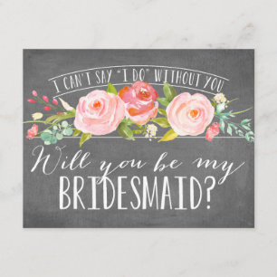 Zal je mijn Bridesmaid zijn?   Bridesmaid Kaart