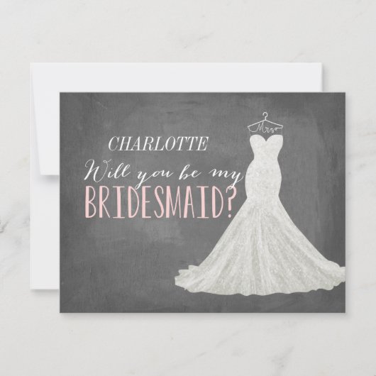 Zal je mijn Bridesmaid zijn? | Bridesmaid Kaart (Voorkant)