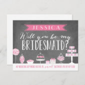 Zal je mijn Bridesmaid zijn? | Bridesmaid Kaart (Voorkant / Achterkant)